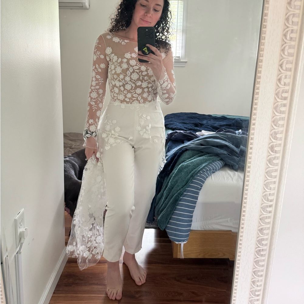 Rime Arodaky White Floral Jumpsuit - Picture 3 of 8